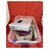 Assorted Fashion Jewelry in Plastic Tote