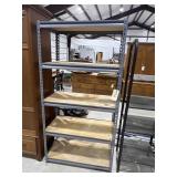 5-Shelf Metal Garage Shelf w/Board Shelves