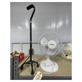 Hawaiian Breeze Table Fan 13" & Cane