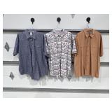 3 Mens Short Sleeve Shirts 2X Panhandle & Arrow