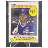 PLAYERS OF THE DECADE HOF RYNE SANDBERG CARD