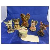 5 - Angel Figures & Cherub Tin Candle