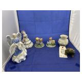 Assorted Porcelain Figurines - Vase