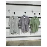 3 3x Mens Shirts, Wrangler, Izod & Arrow