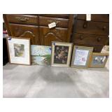 5 Pcs - Framed Wall Art 17"x21" & smaller