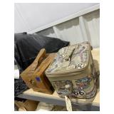 Shoe Shine Box w/Supplies 11"L x 8"W x 10"H