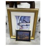 Framed Native American Art 21"x18" & Wall Art