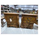 pair 3-Drawer Night Stands - As Is