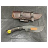 6" Fixed Blade Knife w/Leather Sheath