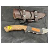 4-1/2" Fixed Blade Knife w/Leather Sheath