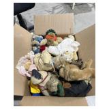 Box of Assorted Plush Toys