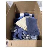 Box of Assorted Fabric