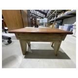 Wood Storage Step Stool 18"L x 11"W x 11"H