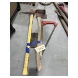 Hand Saw - Axe - Axe Head & Pick Axe