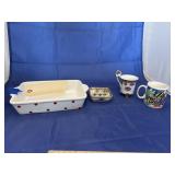 Porcelain Tea Cups - Mini Casserole - Ash Tray