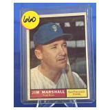 1961 Topps Baseball Jim Marshall