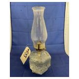 Clear Glass Oil Lamp w/Chimney