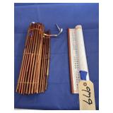 2007 Roll Up Chinese Calendar & Bamboo Mat