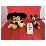 Plush Mickey Mouse & Mickey Mouse Figurine