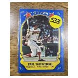 1981 Fleer Star Sticker #13 Carl Yastrzemski Bosto