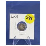 1841 Seated Liberty Half Dime