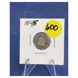 1845 Seated Liberty Dime