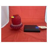 Cadmium Fairy Lamp w/Clear Glass Inserts