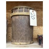 Wood/Leather Tom Tom Drum 8"x11"