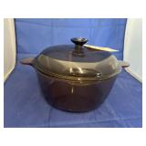 Amber Corningware Dutch Oven w/Lid