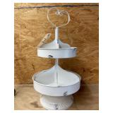 2-Tiered Rotating Serving Stand 19"x10"