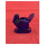 Cobalt Blue Turkey Candle Holder
