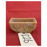 Akro Agate Slag Glass Dish