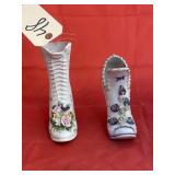 Lefton Porcelain Bud Vase Boot & Shoe