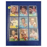 1963 Topps Baseball Sheet