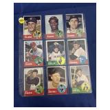 1963 Topps Baseball Sheet