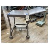 Tiffany Metal Rolling Typewriter Drop Leaf Table