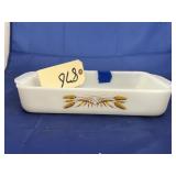 Anchor Hocking  Wheat Fireking Loaf Dish
