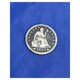1853 Seated Liberty w/Arrows Quarter