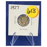 1927 Mercury Dime
