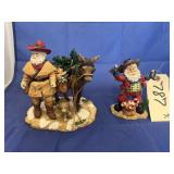 2 - Santa Clause Figurines