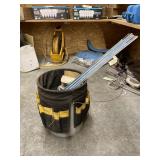 Tool bucket w/25" Wood Bits - Sand Paper
