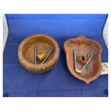 Wood Acorn Bowl - Nutcracker & Picks & More