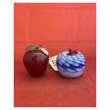 2 Pcs - Glass Fruit Shaped Art
