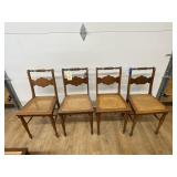4 - Wicker/Wood Chairs