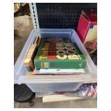 Assorted Hardback & Paperback Books in Bin