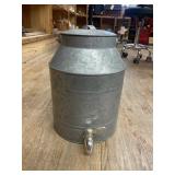 Galvanized Drink Dispenser w/Lid