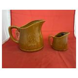 2 - Franciscan Pitchers - small & medium