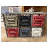 Metal 6-Drawer Chic Organizing Bin 16"x6"x11"