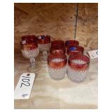 Indiana Glass 3 Goblets & 6 Tumblers