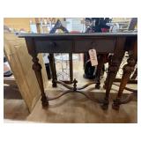 2-Drawer Hall Table Wood/Metal 31"x18"x30"